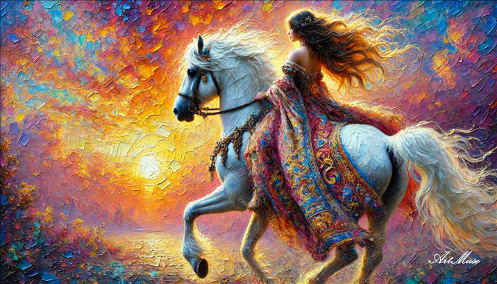 Golden Gallop at Sunset