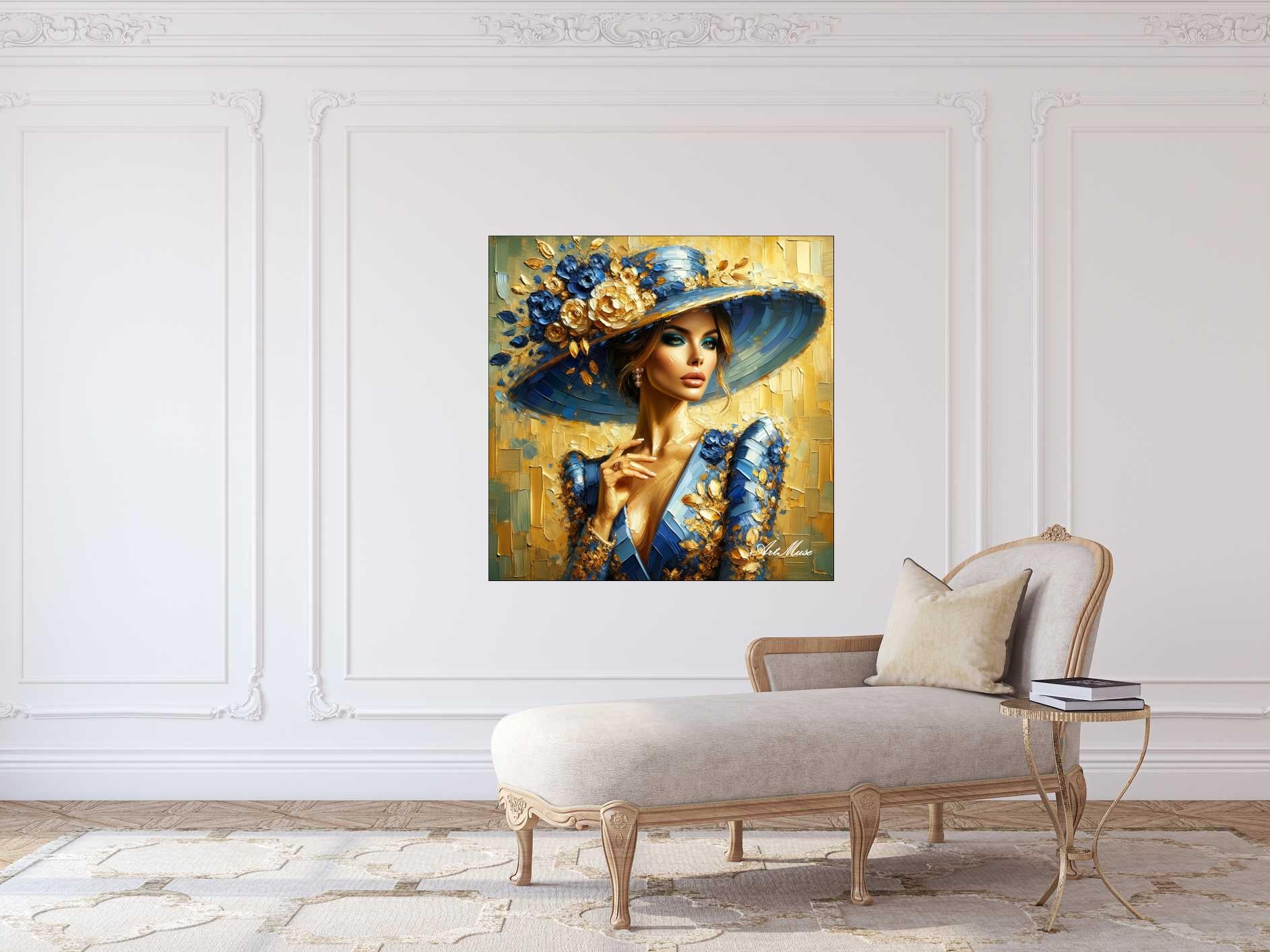 Golden Elegance Portrait