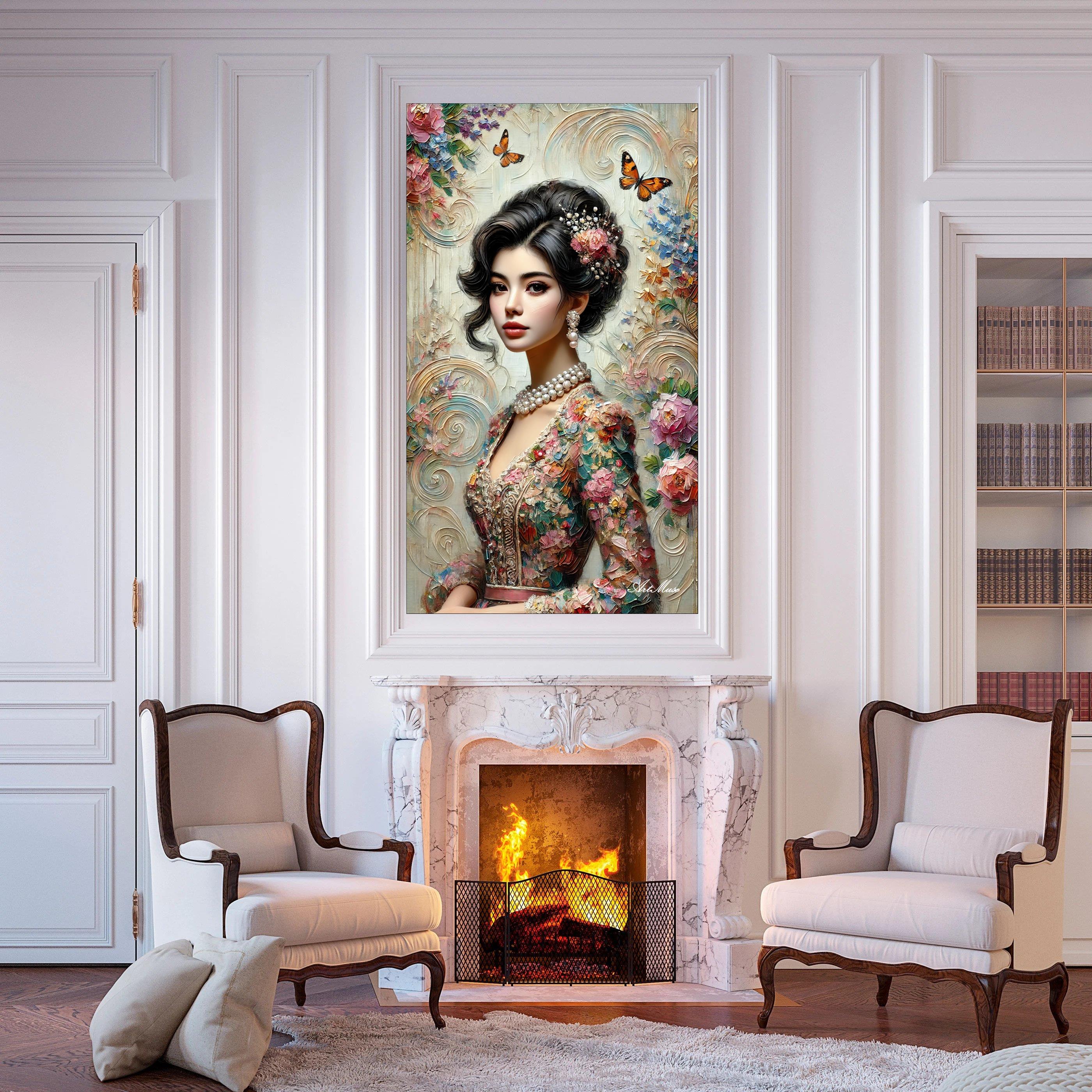 Floral Elegance Portrait