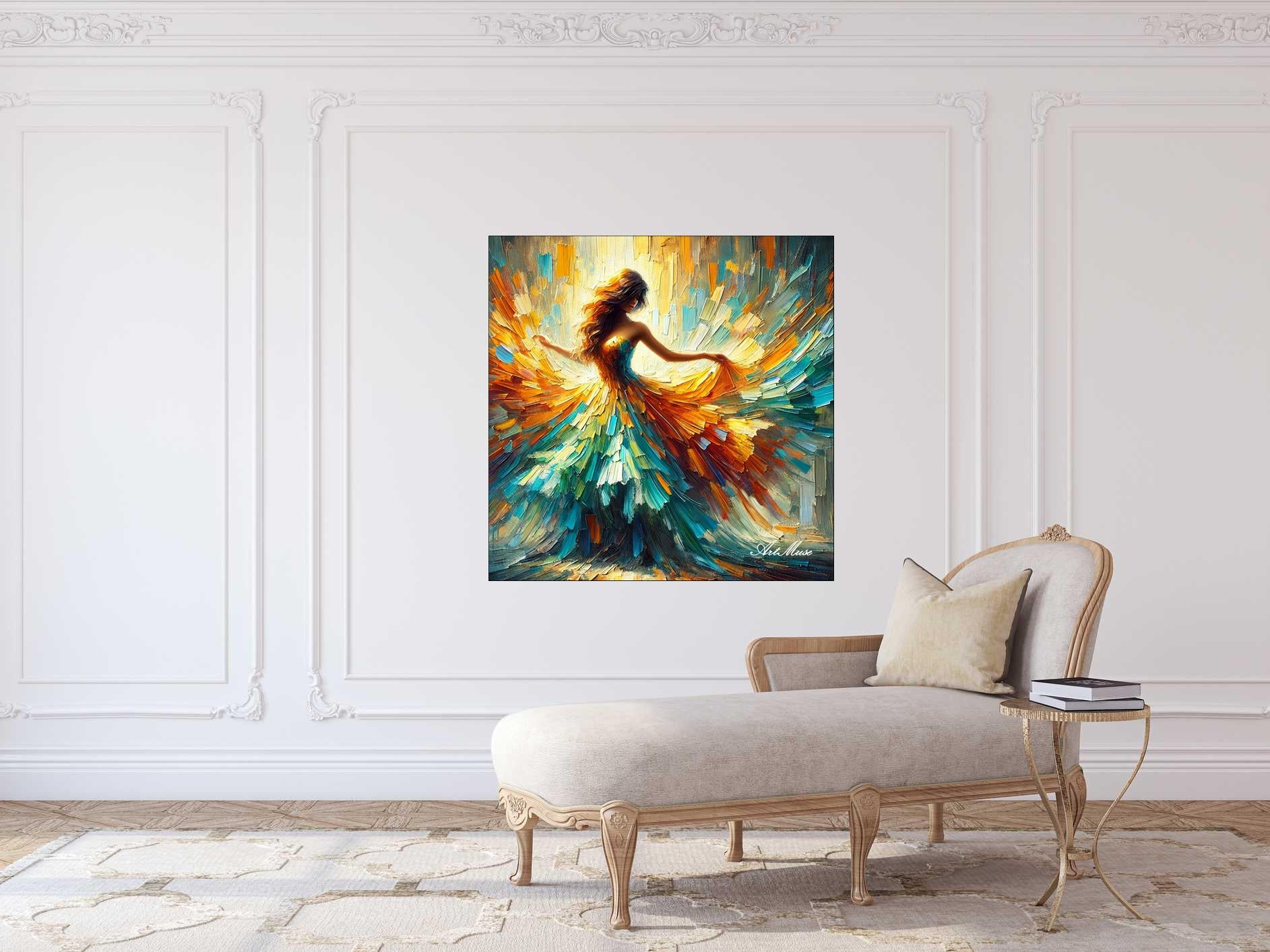 Dancing in Colorful Flow