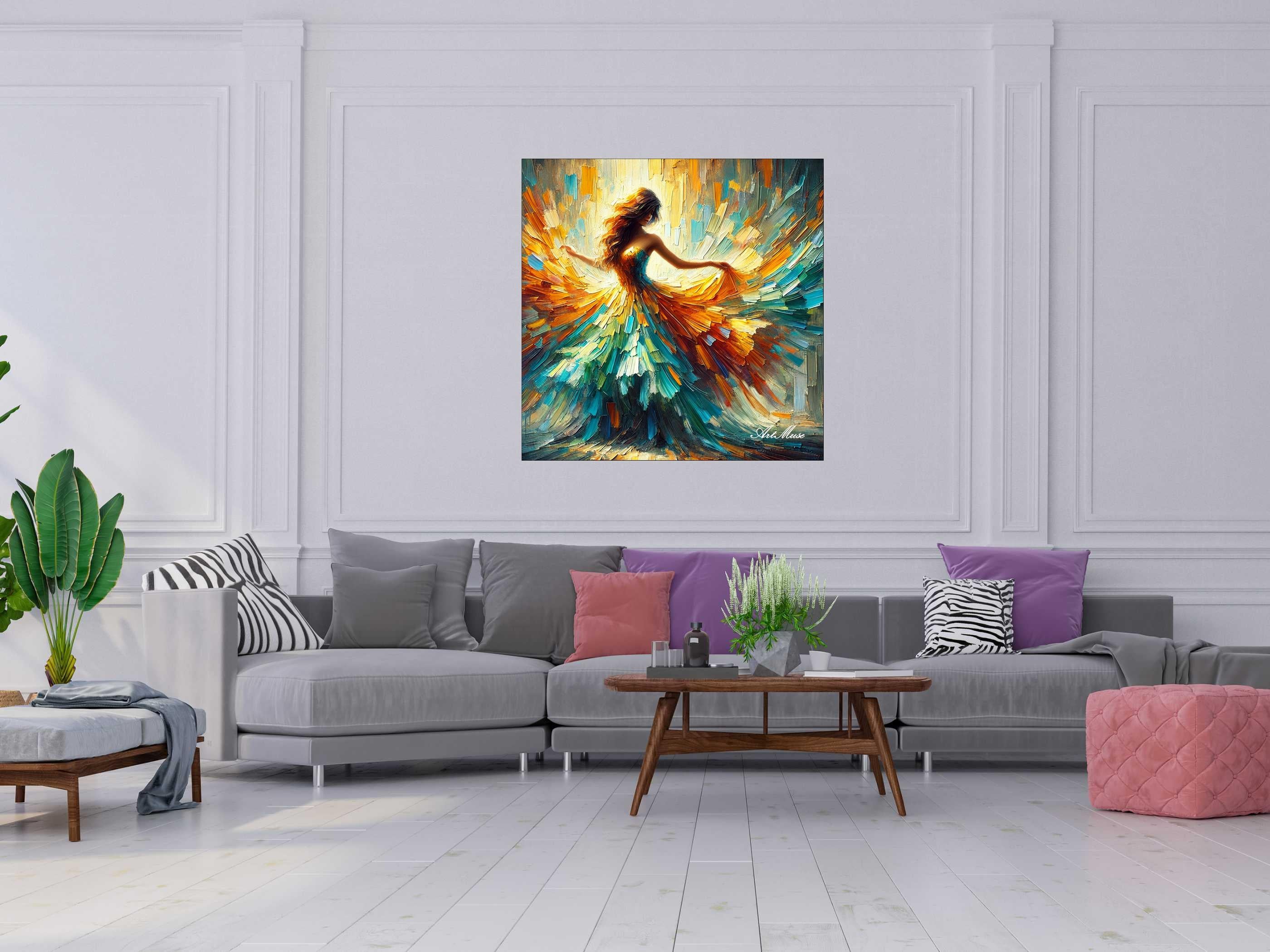 Dancing in Colorful Flow