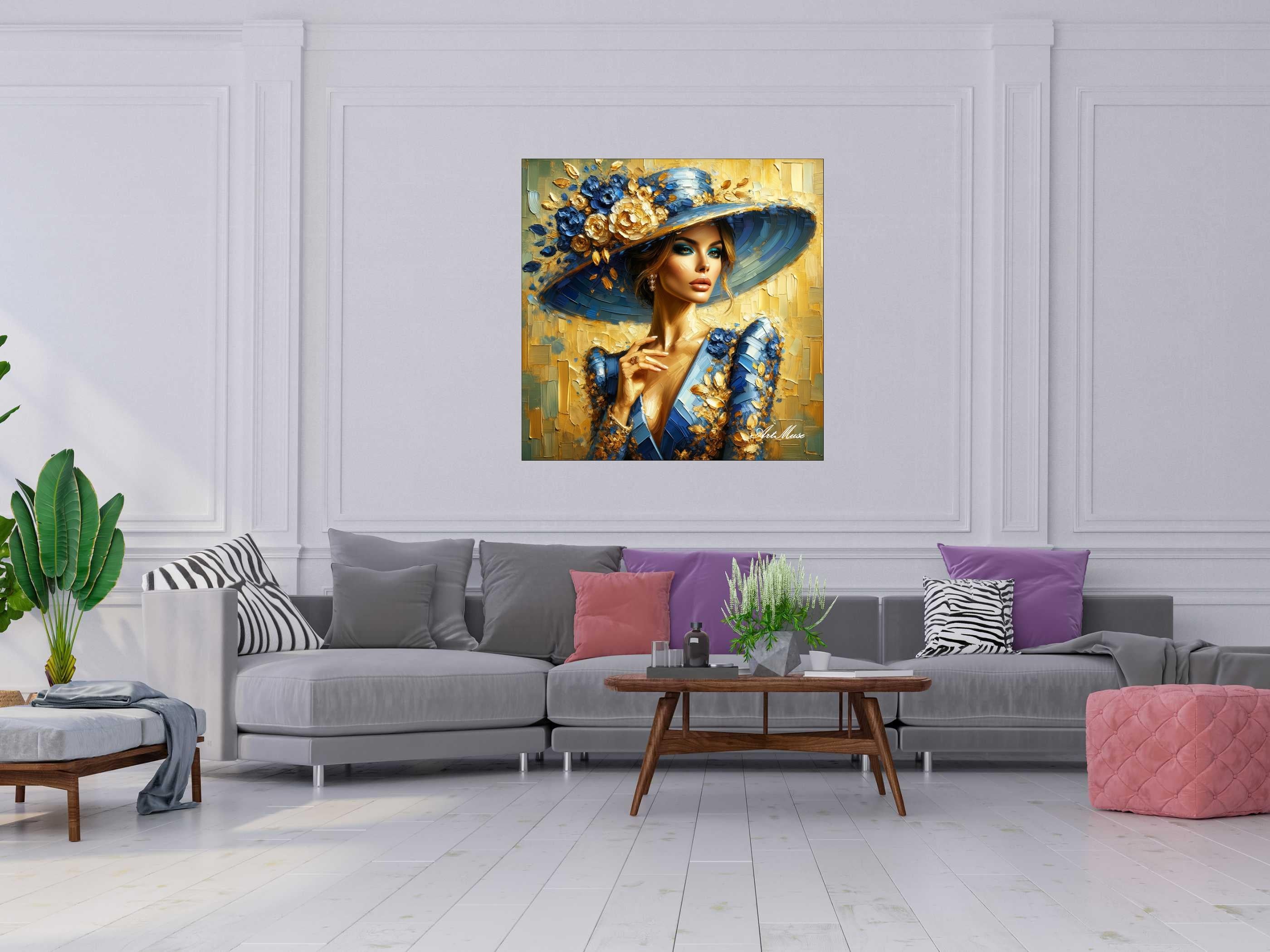 Golden Elegance Portrait