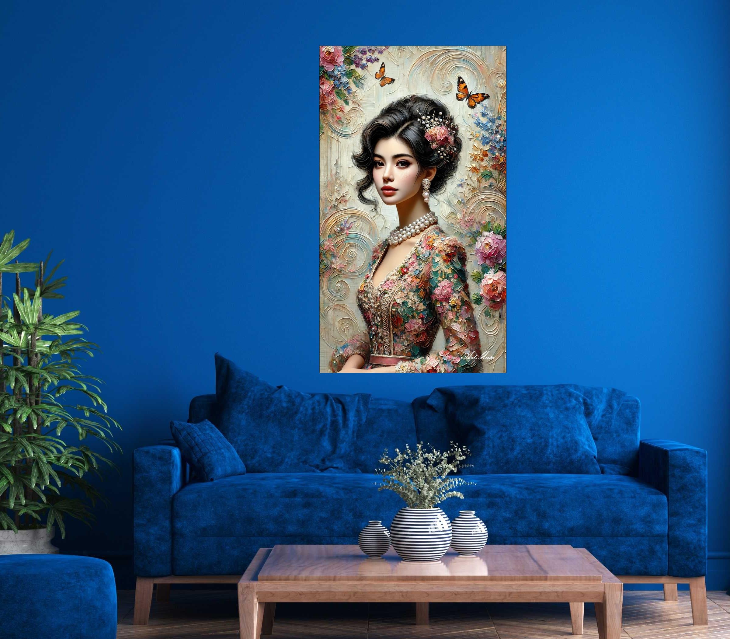 Floral Elegance Portrait