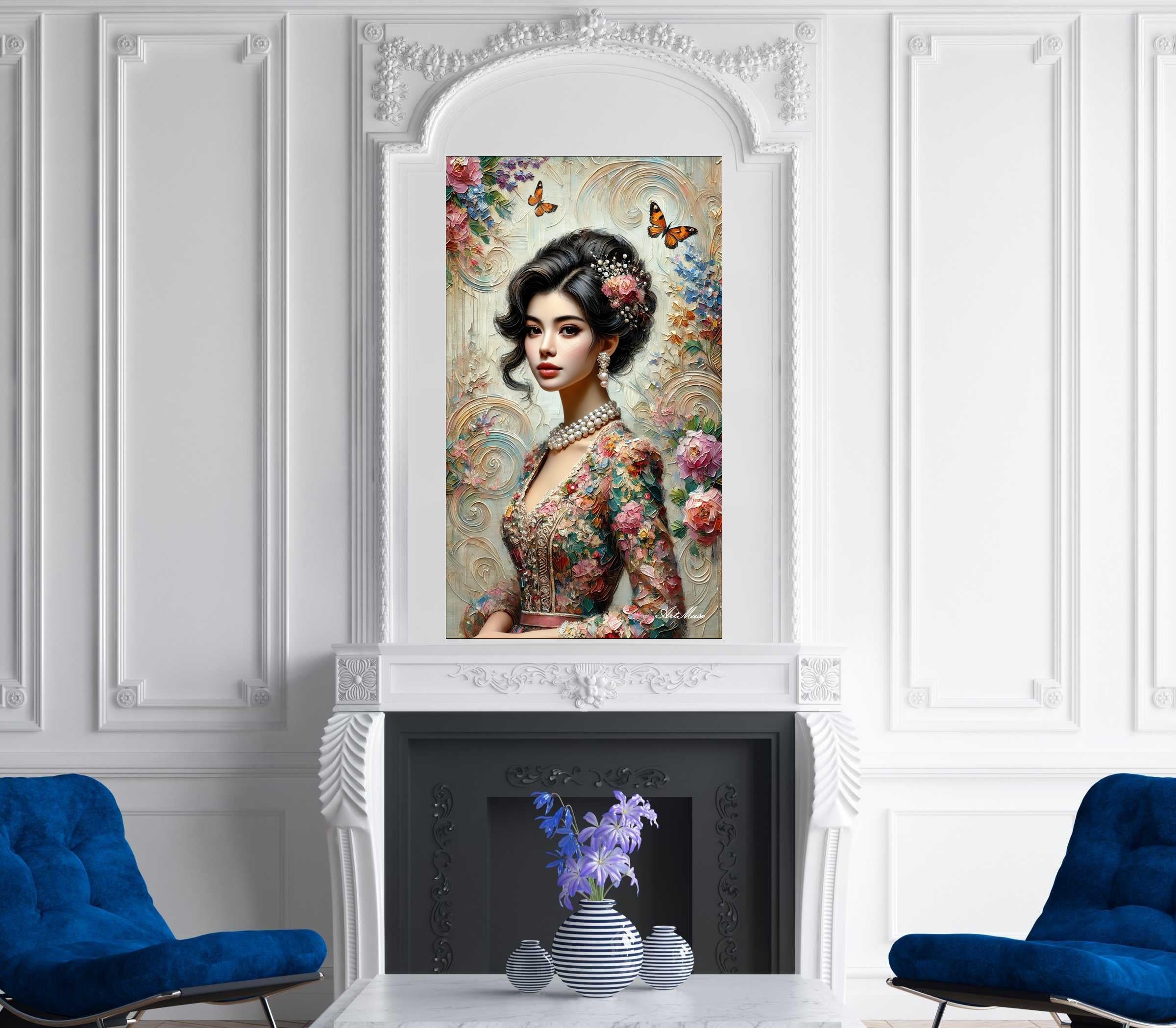 Floral Elegance Portrait