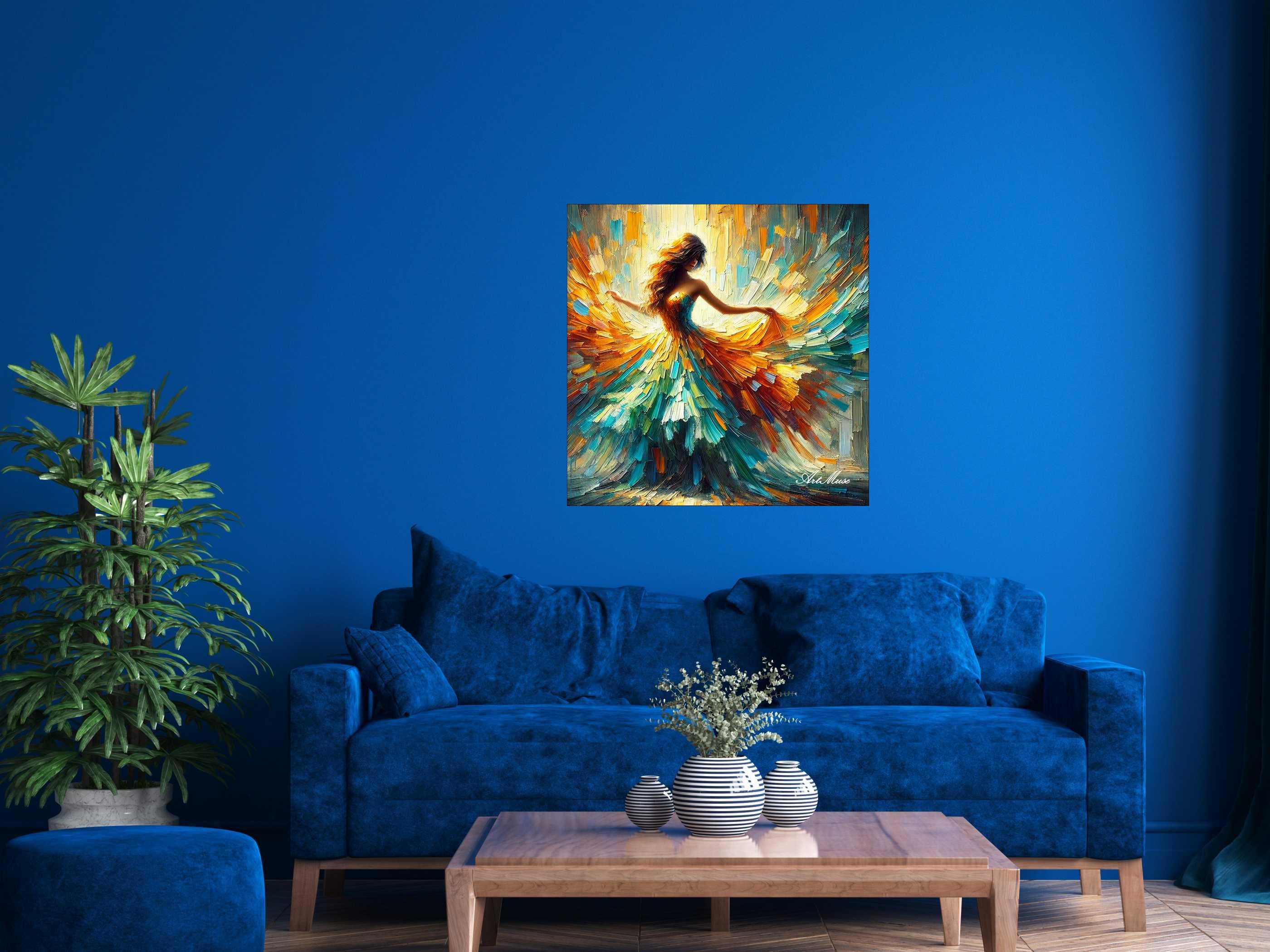 Dancing in Colorful Flow