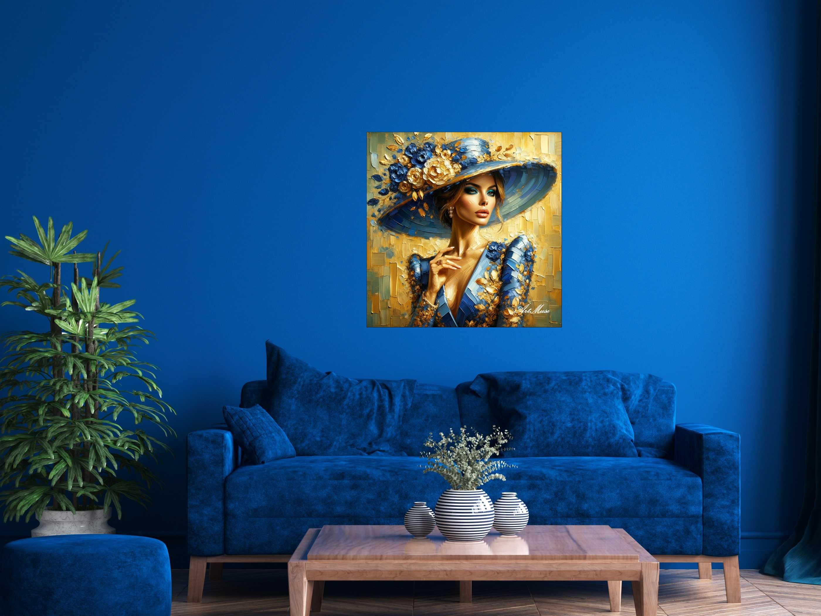 Golden Elegance Portrait