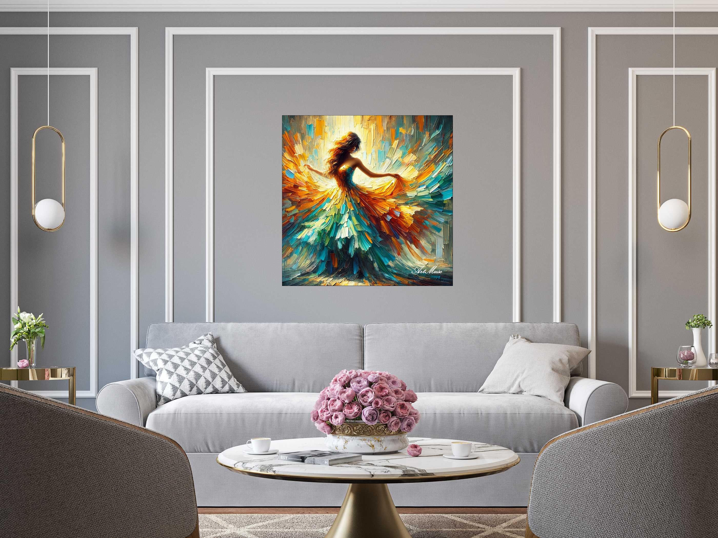 Dancing in Colorful Flow