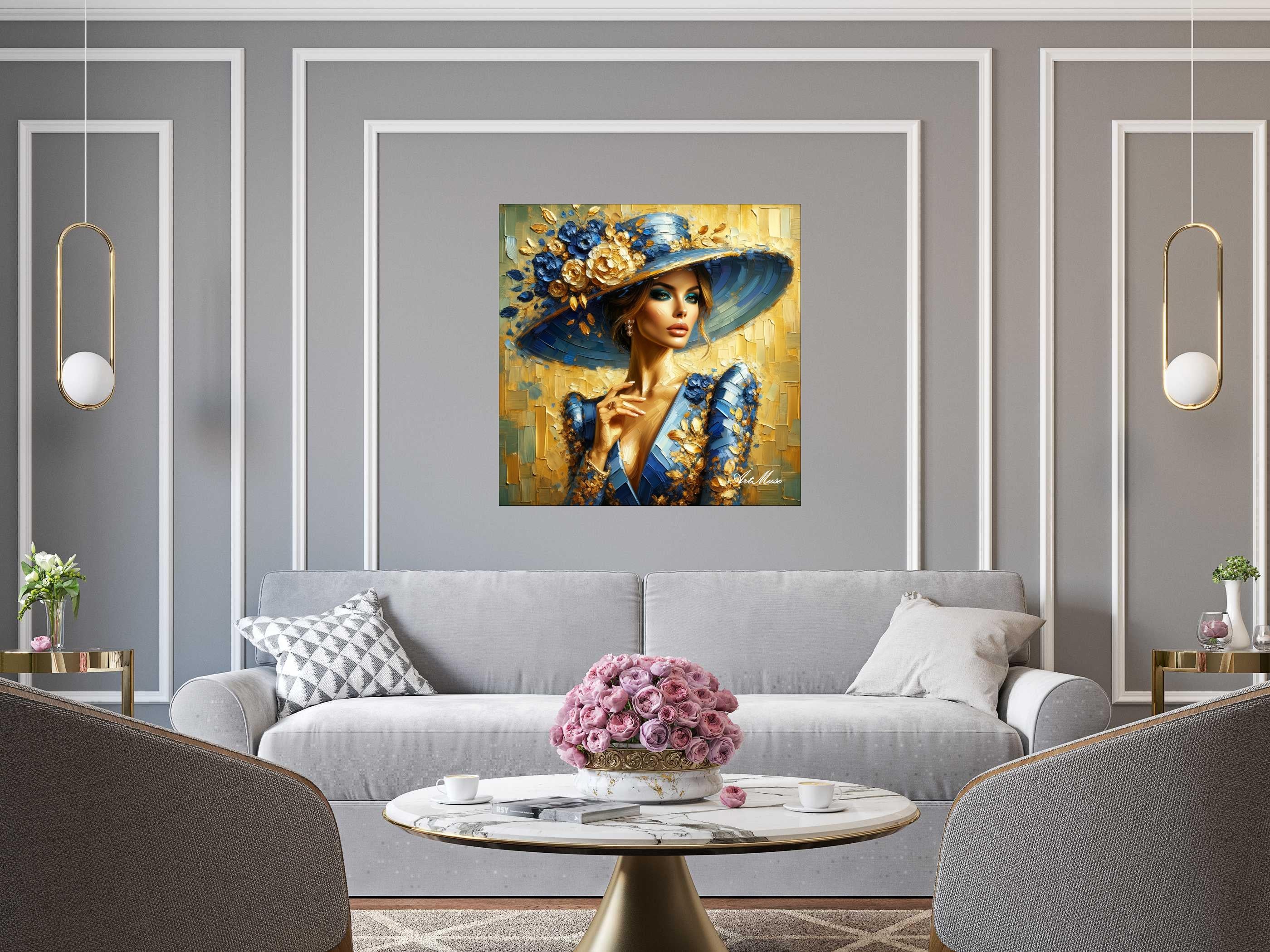 Golden Elegance Portrait
