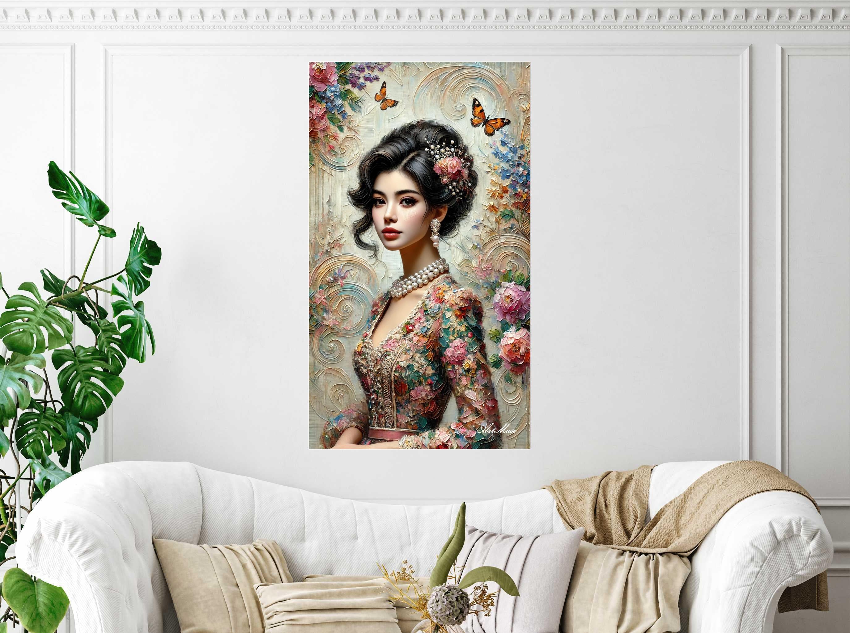 Floral Elegance Portrait