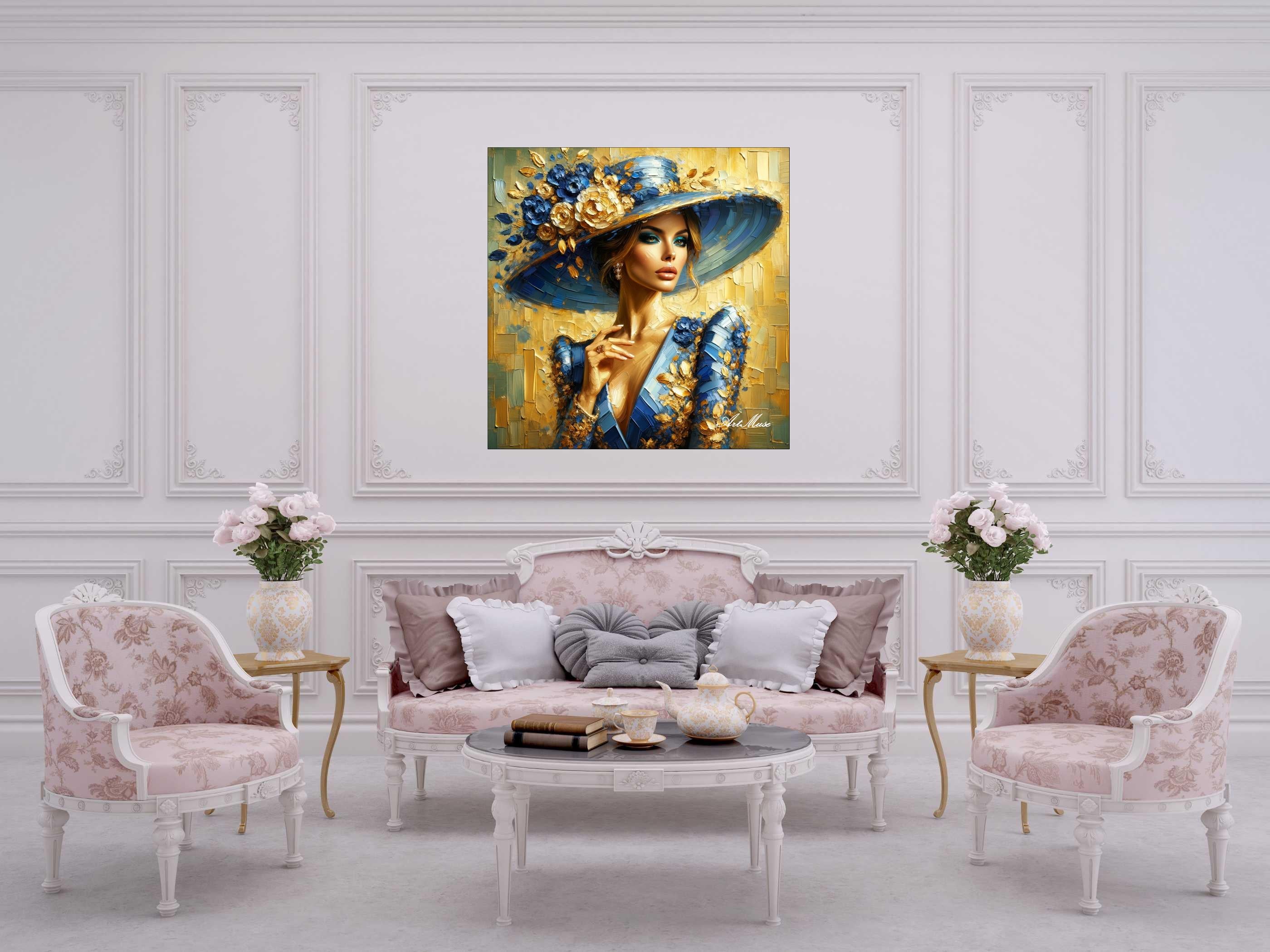 Golden Elegance Portrait