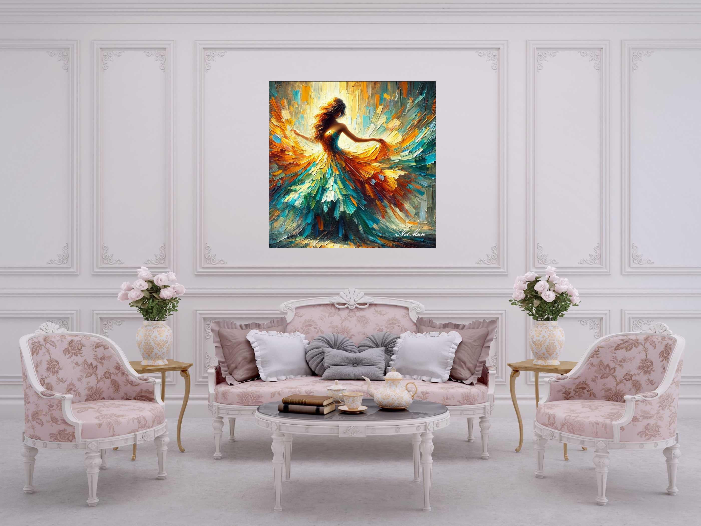 Dancing in Colorful Flow