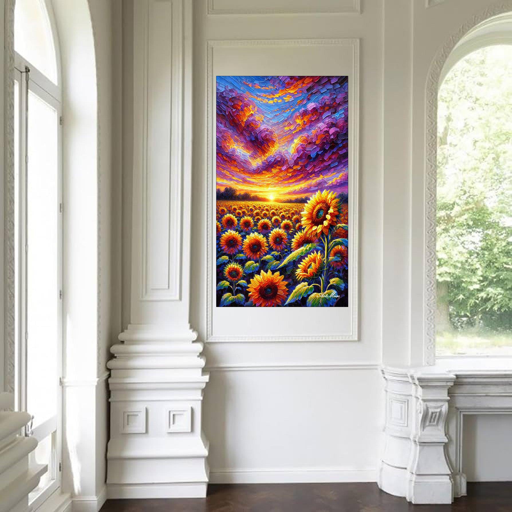 Sunset Sunflower Symphony