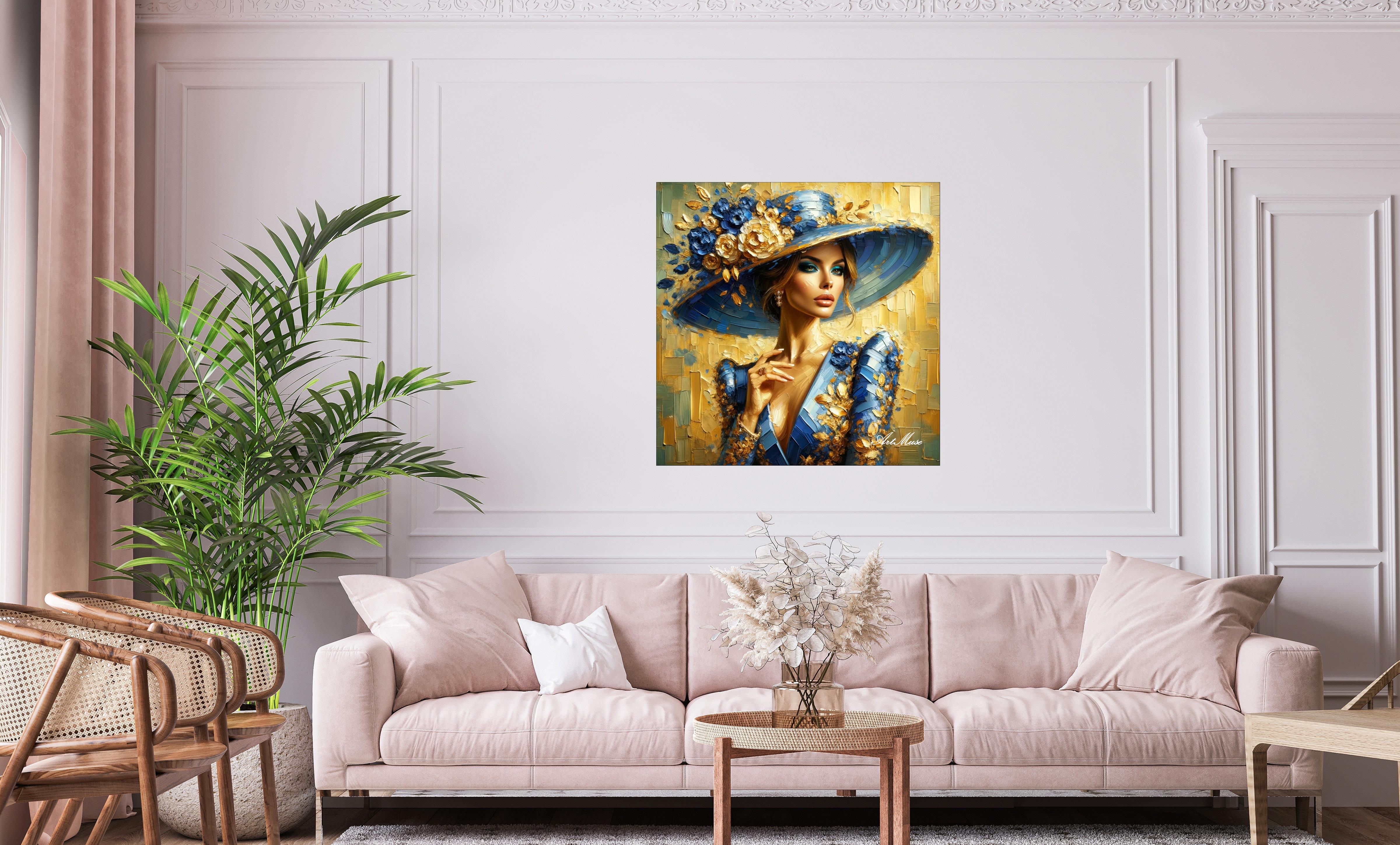 Golden Elegance Portrait