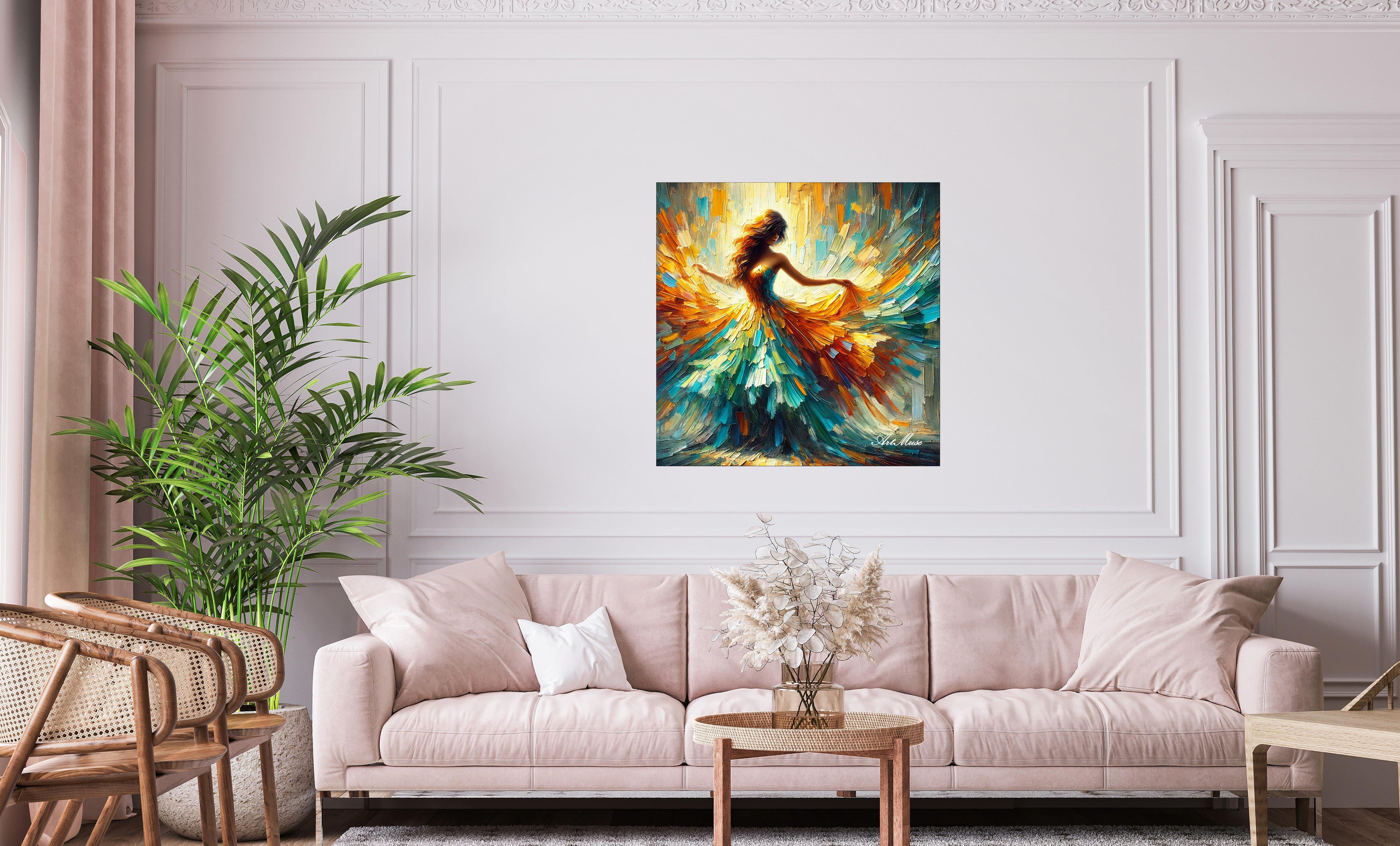 Dancing in Colorful Flow