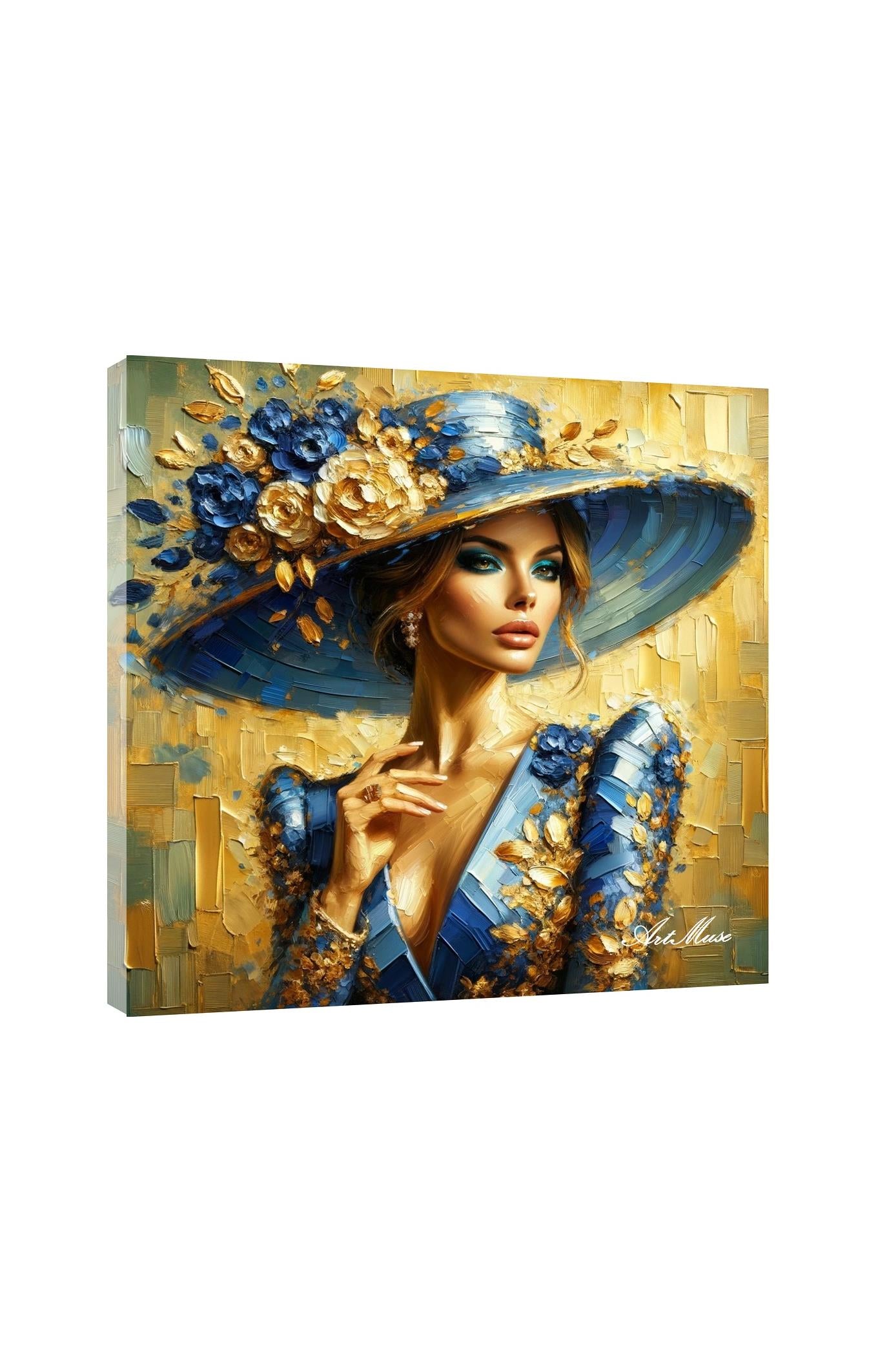 Golden Elegance Portrait