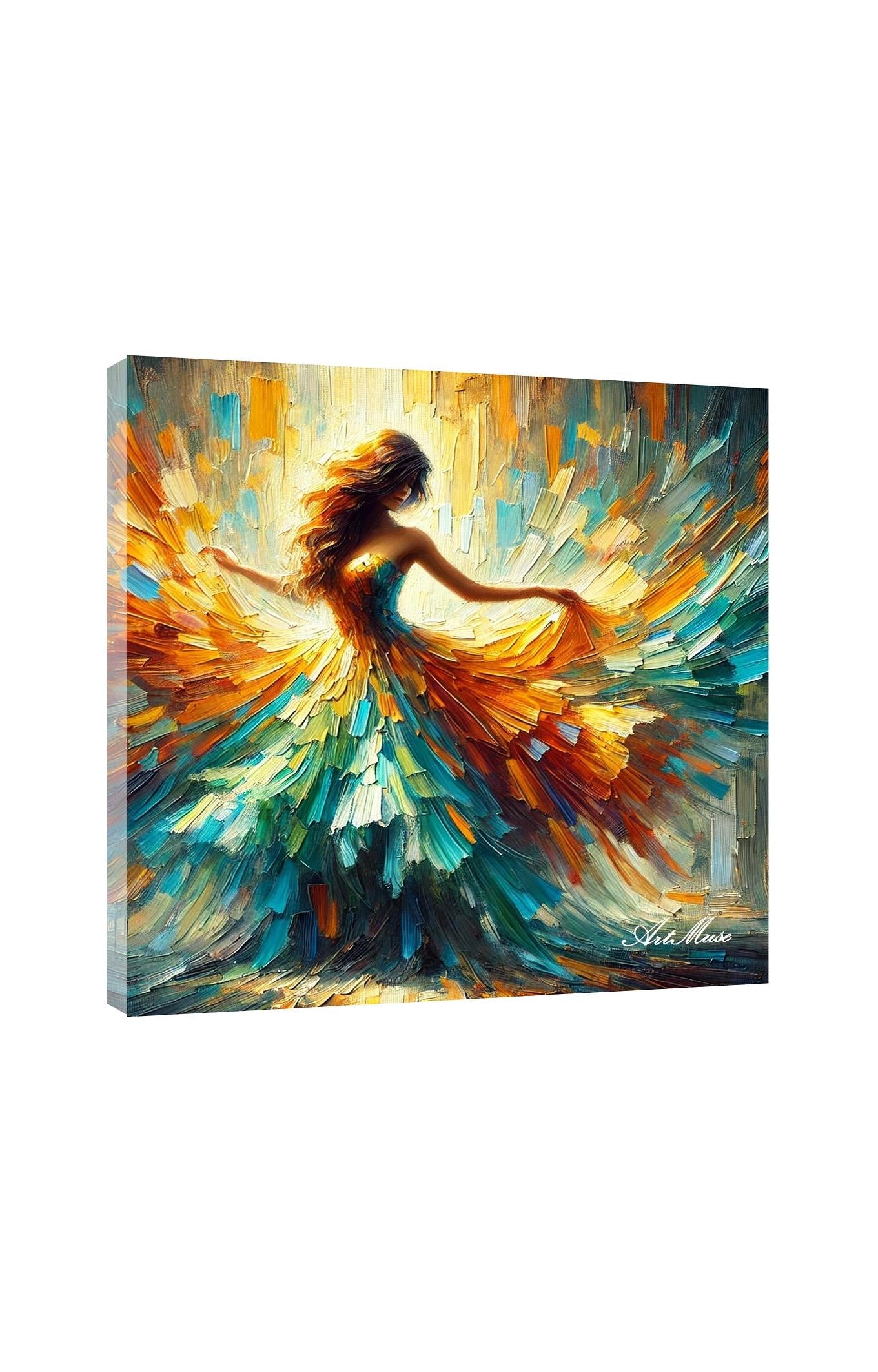 Dancing in Colorful Flow